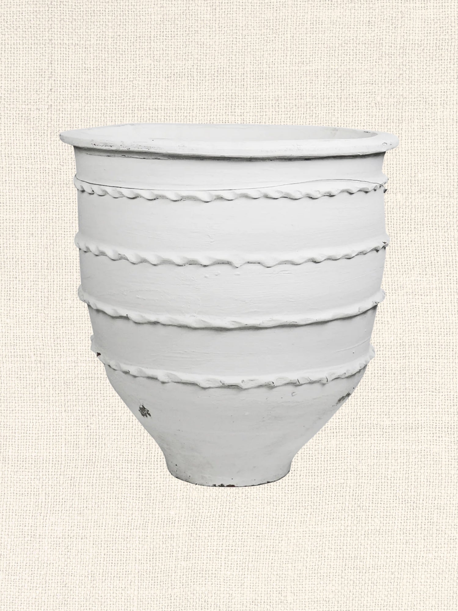 White Mediterranean Pot | Large