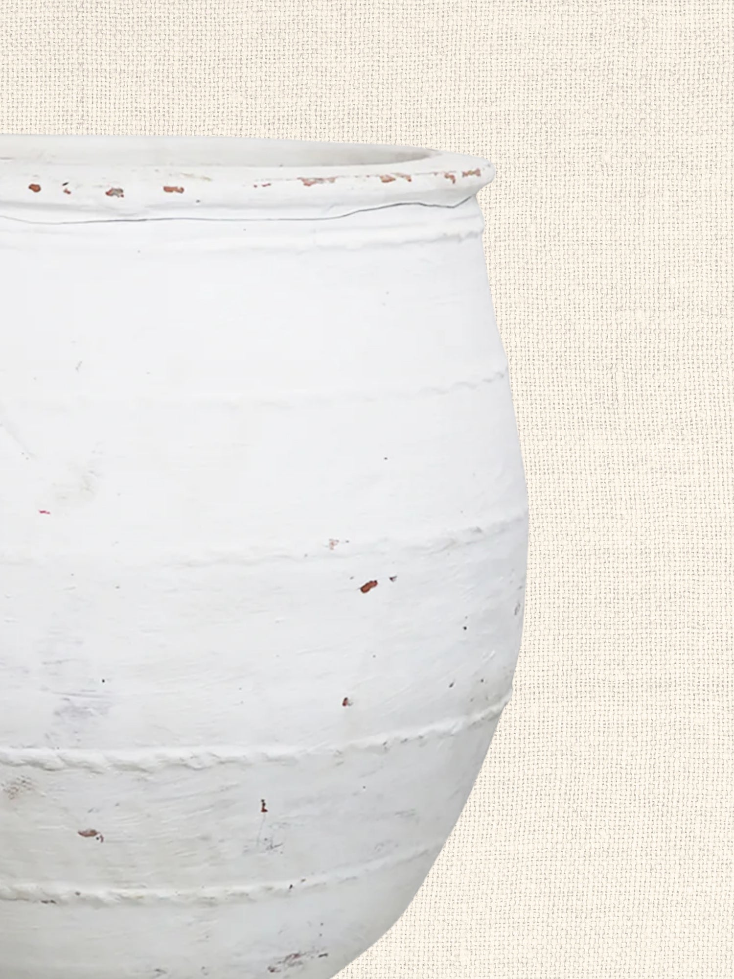 White Mediterranean Pot | Extra Large
