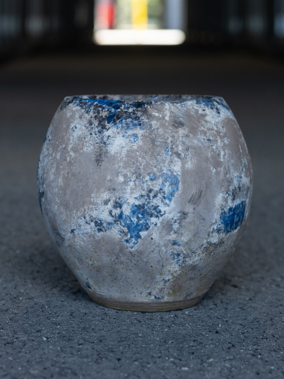 Anduze Ceramic Planter | Navy Glaze Rim