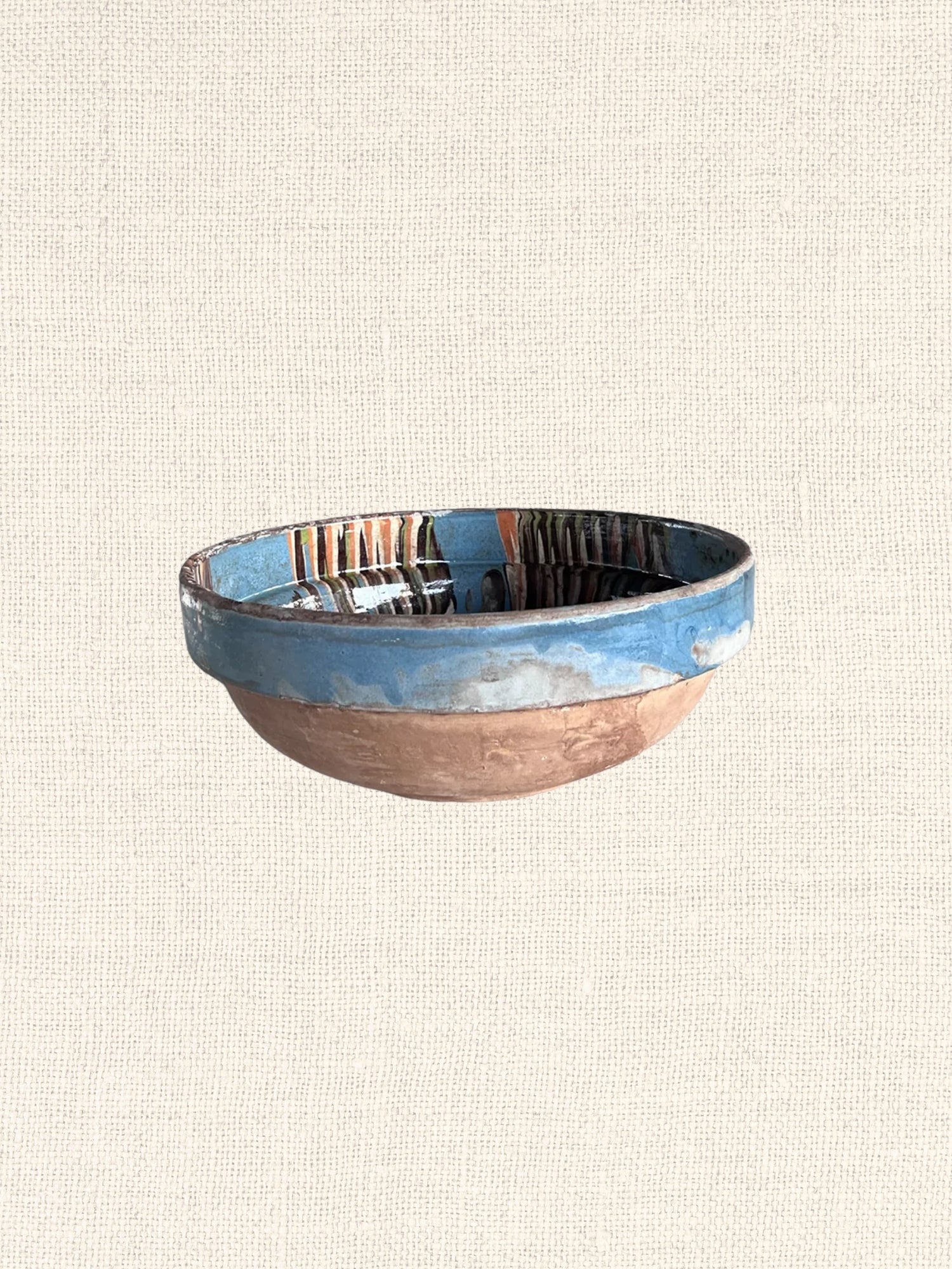Marbleized Cottage Crafted Bowl | Blue | Small