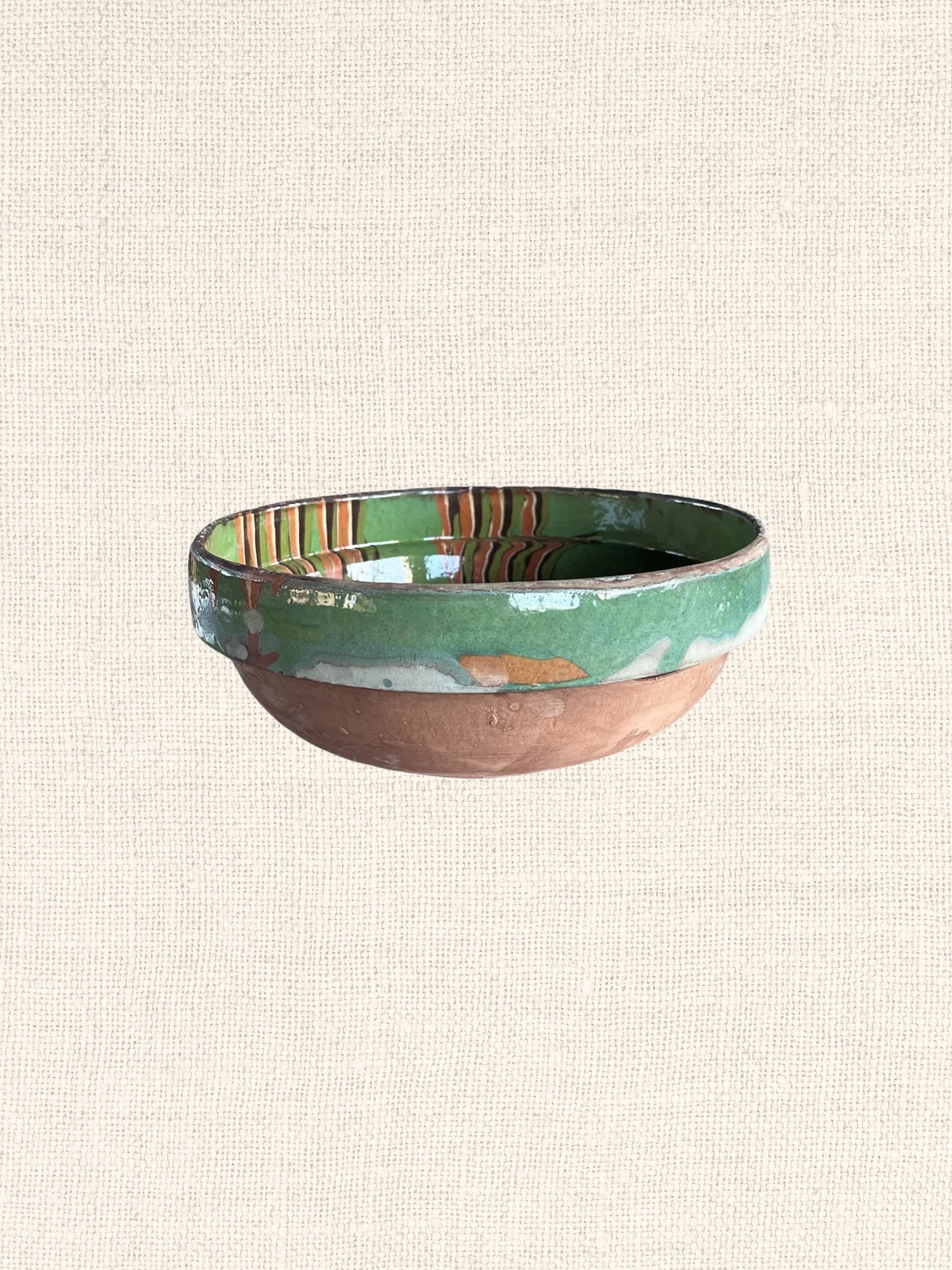 Marbleized Cottage Crafted Bowl | Green | Small