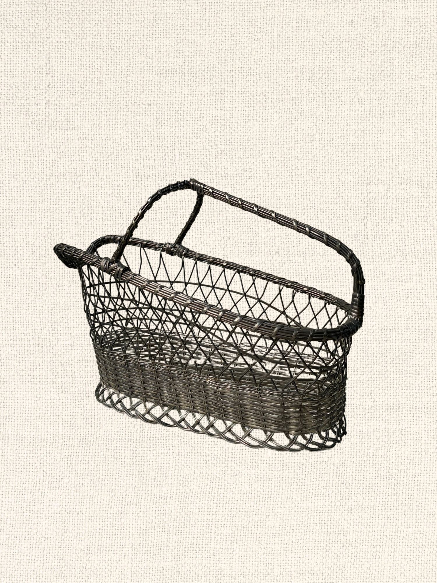 Vintage French Wire Basket No. 5