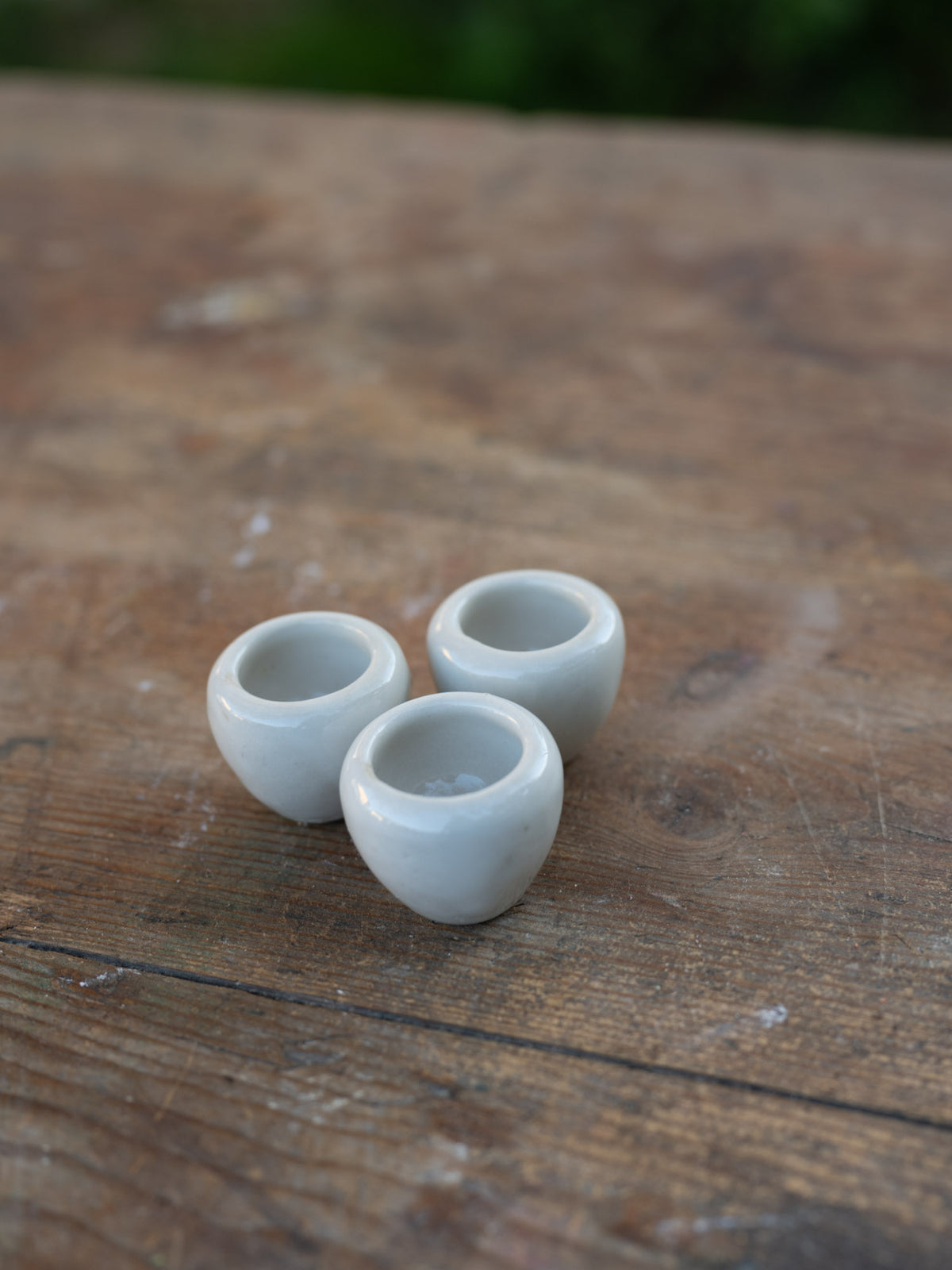Vintage French Escargot Vessel | White