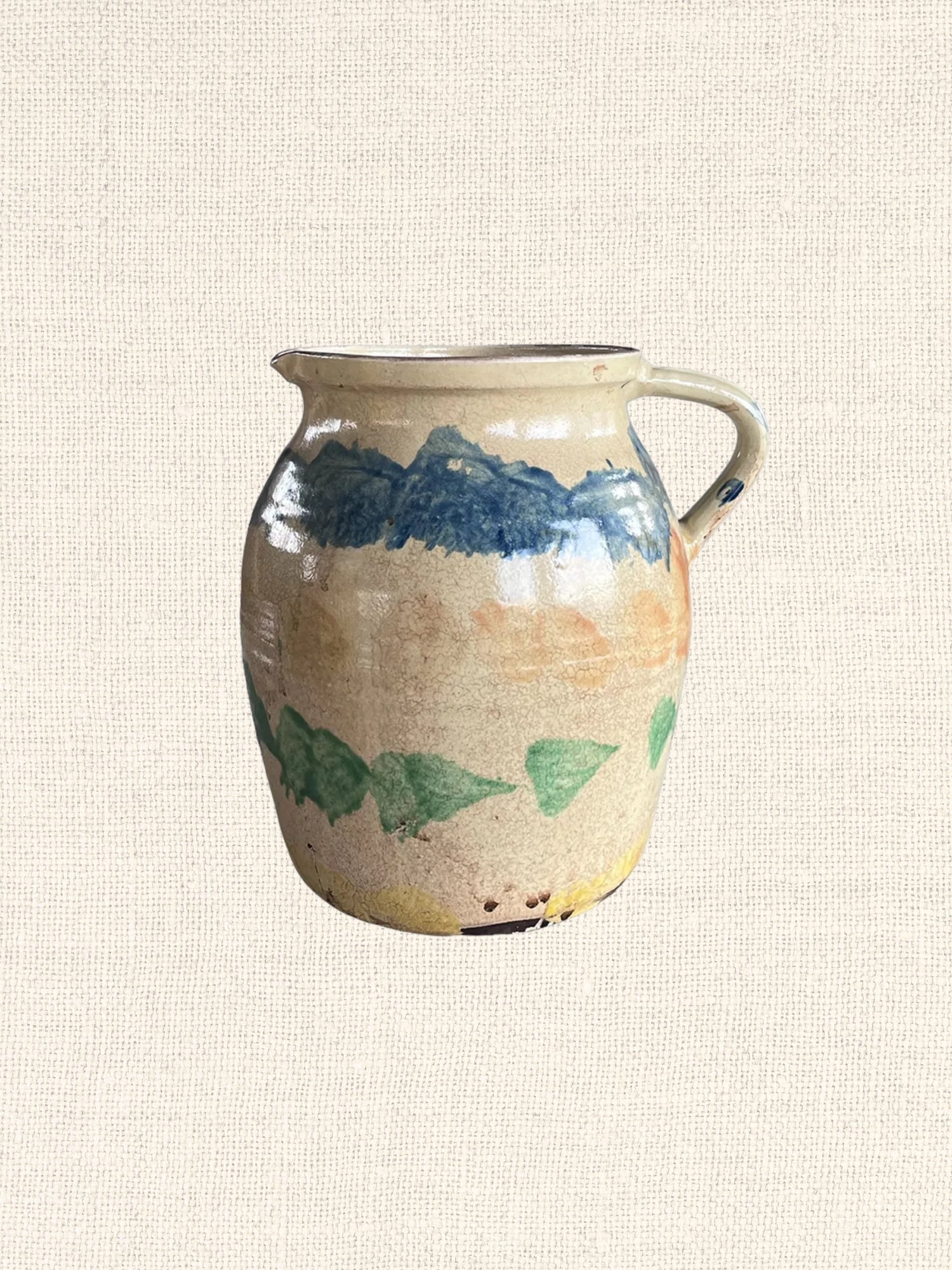 Cottage Crafted Jug | Tall | Majolica