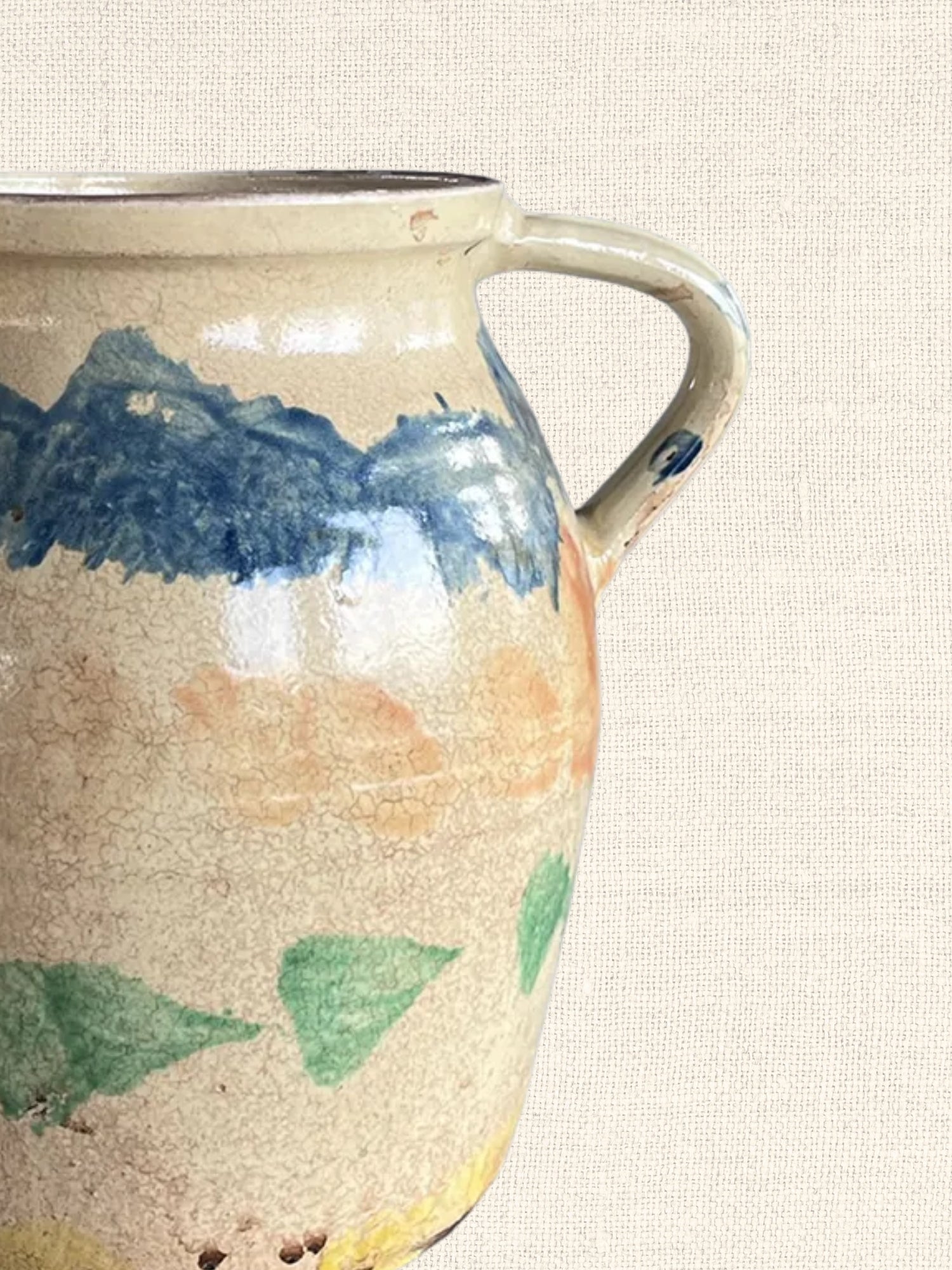 Cottage Crafted Jug | Tall | Majolica