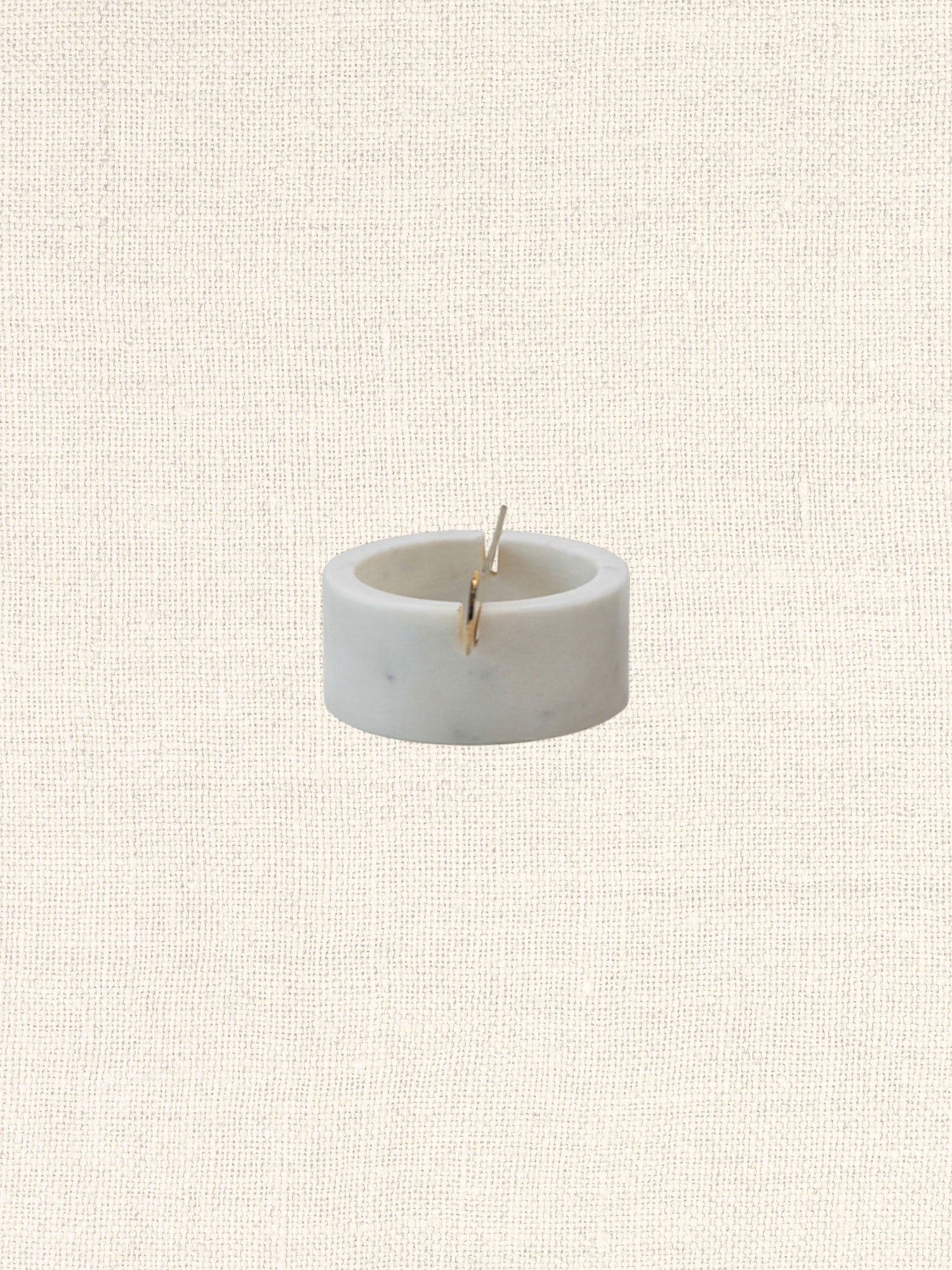 Marble Bowl with Metal Knife