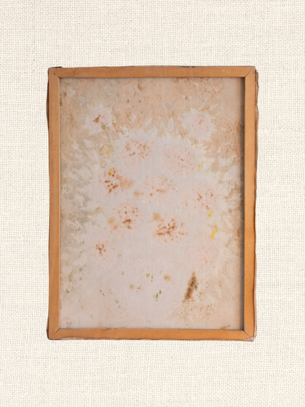Vintage French Art | White w/ Fuschia Roses in Vase