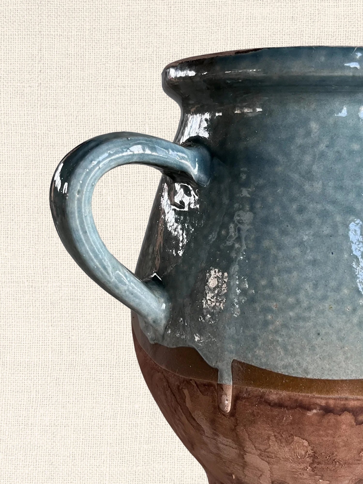 Cottage Crafted 2-Handle Jug | Light Blue