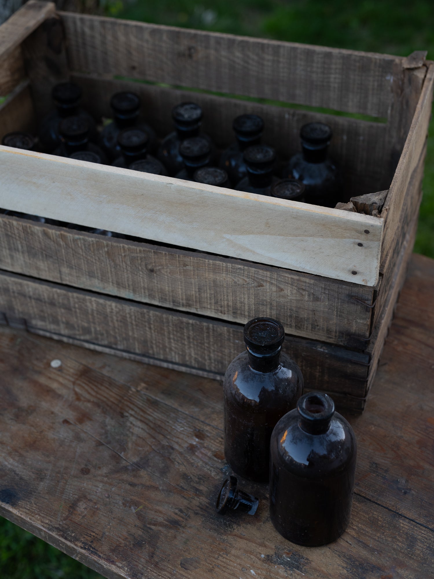 Vintage French Apothecary Bottles