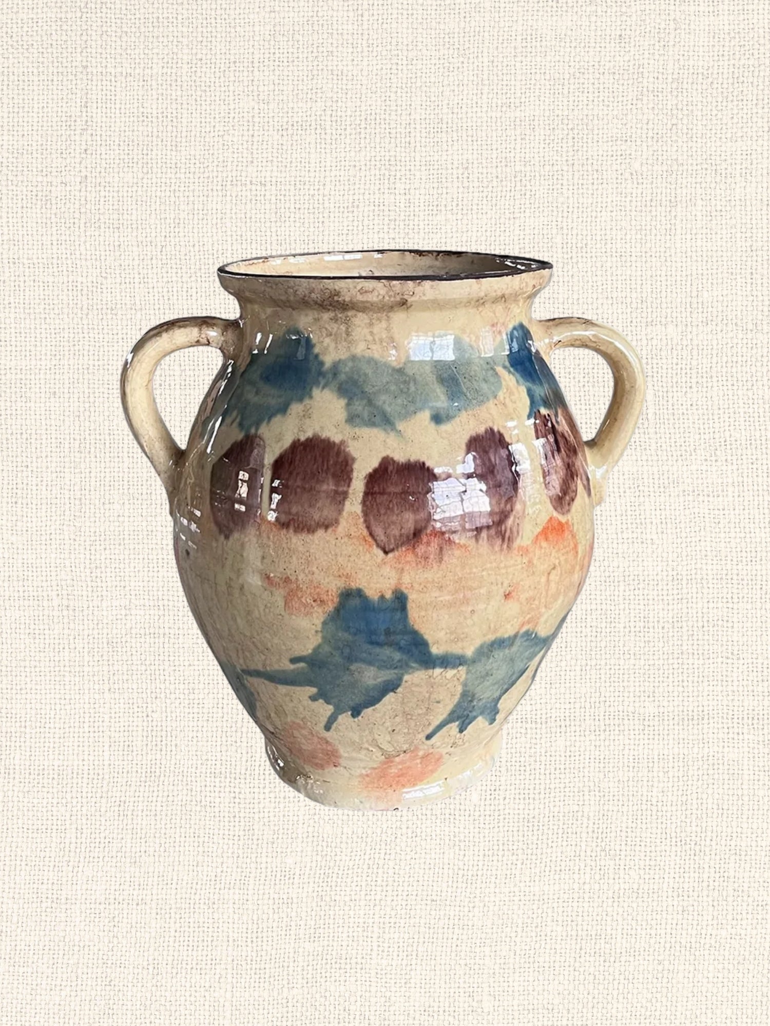 Cottage Crafted 2-Handle Jug | Majolica