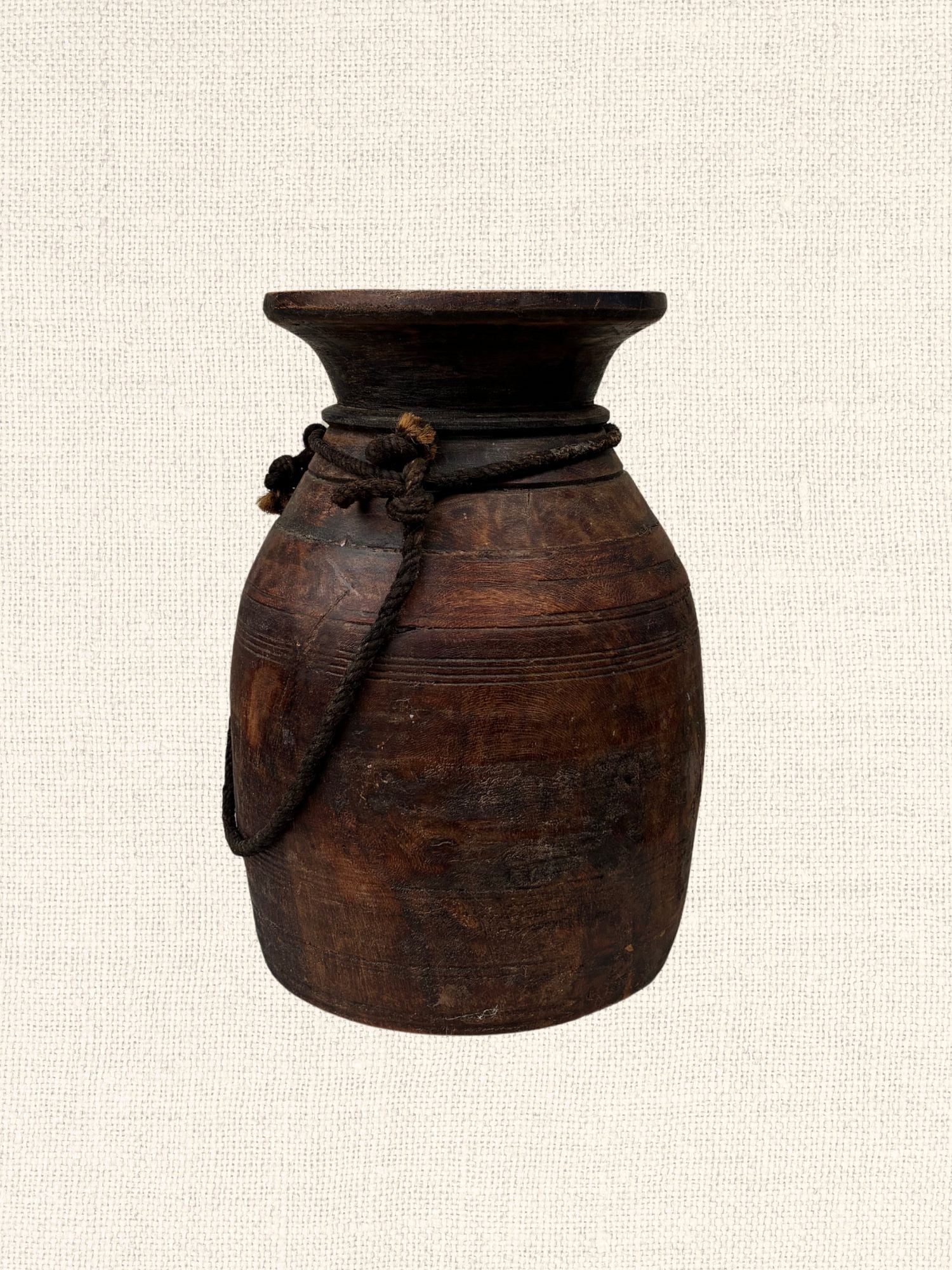 Stained Wood Milk Jug | Medium
