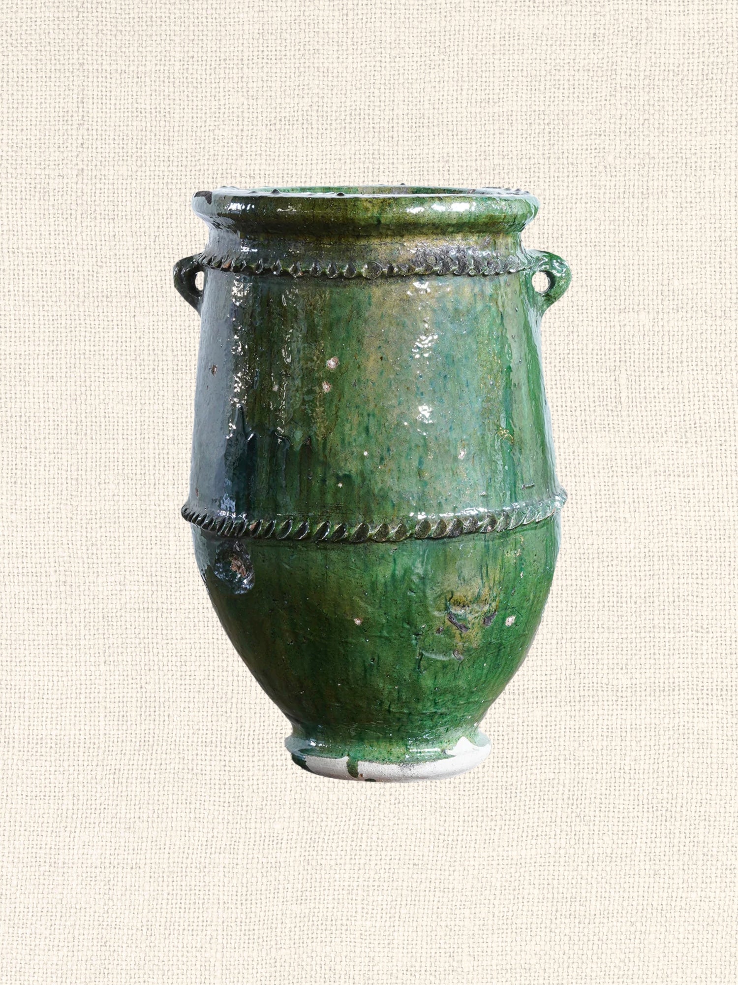 Moroccan Tamegroute Planter | Green Glazed | Small