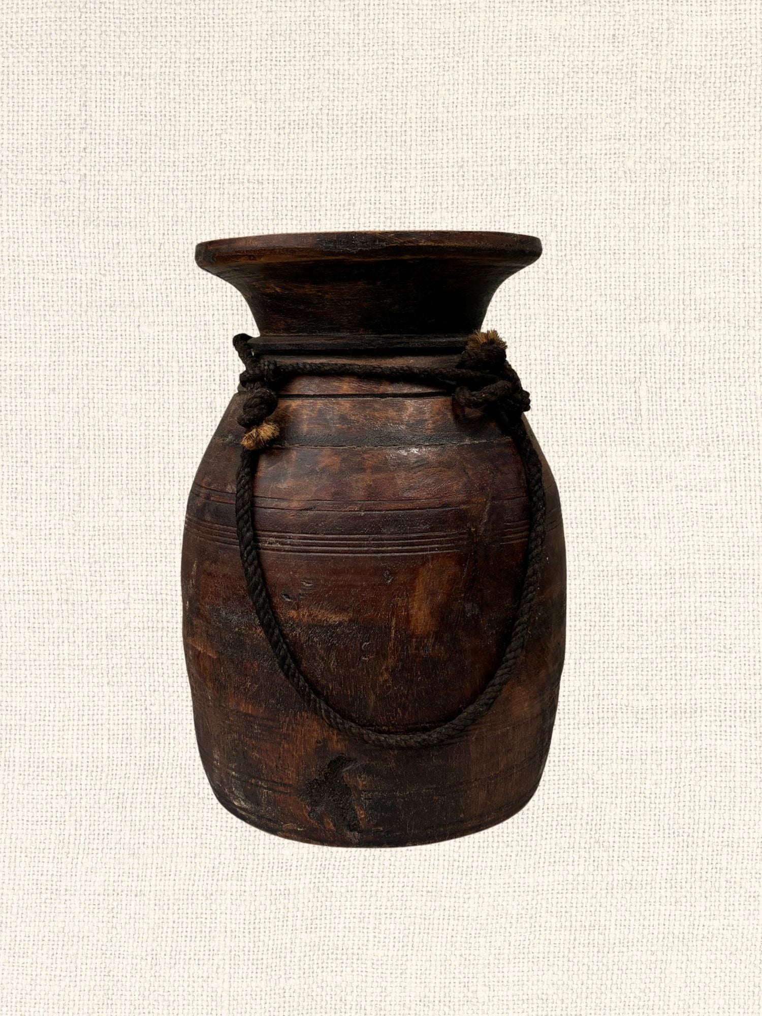 Stained Wood Milk Jug | Medium