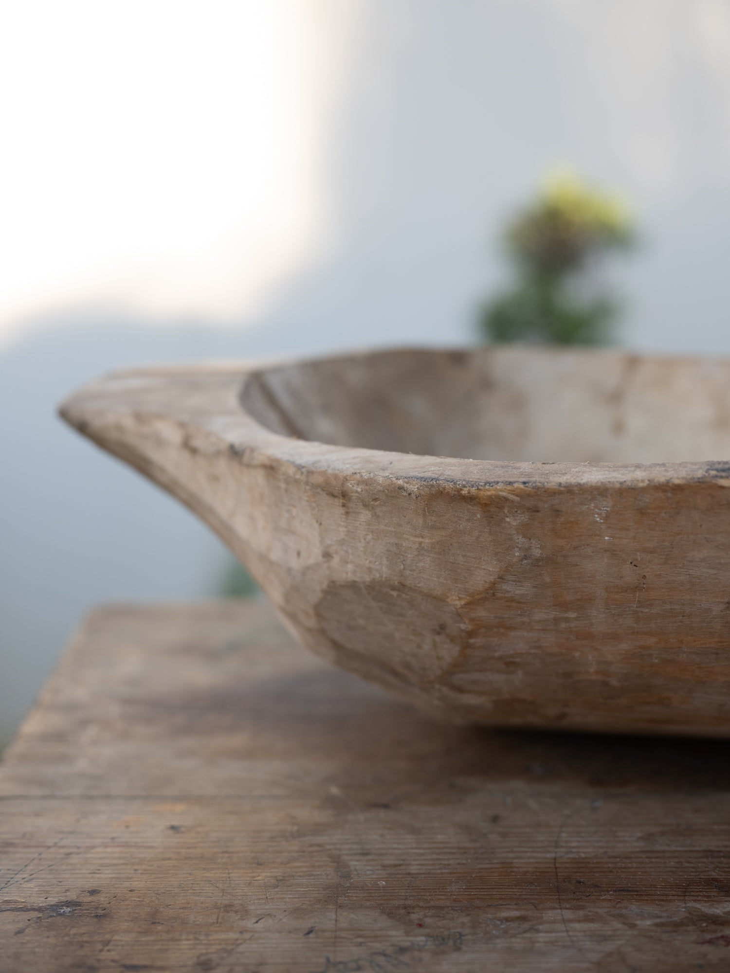 Vintage French Dough Bowl | Rustic