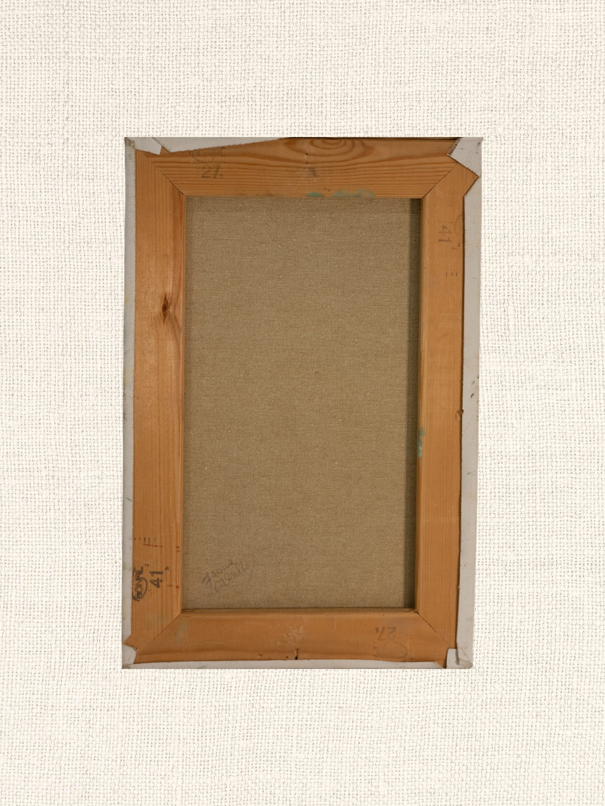 Vintage French Art | Janine | Brick House Stairs| Framed