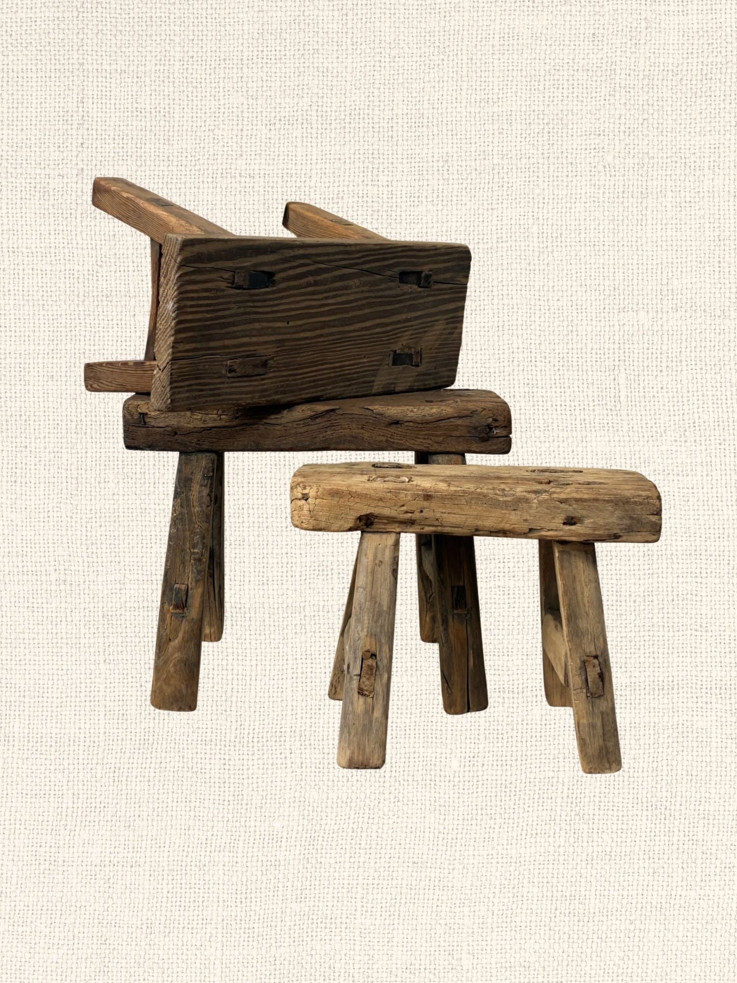 Extra Mini Elm Stool