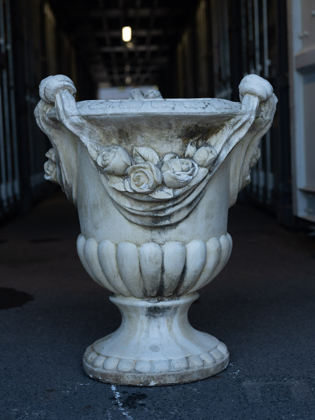 Vintage French Garland Garden Urn