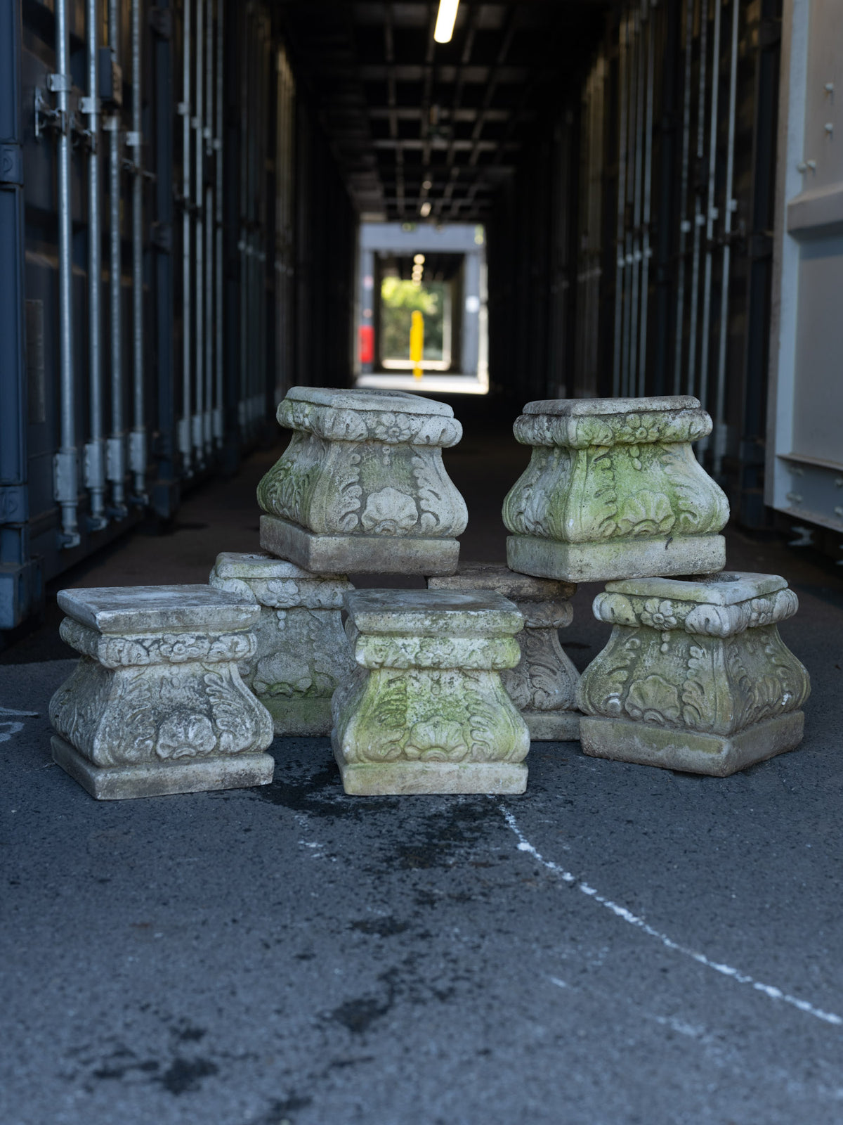 French Cast Stone Pedestal Base