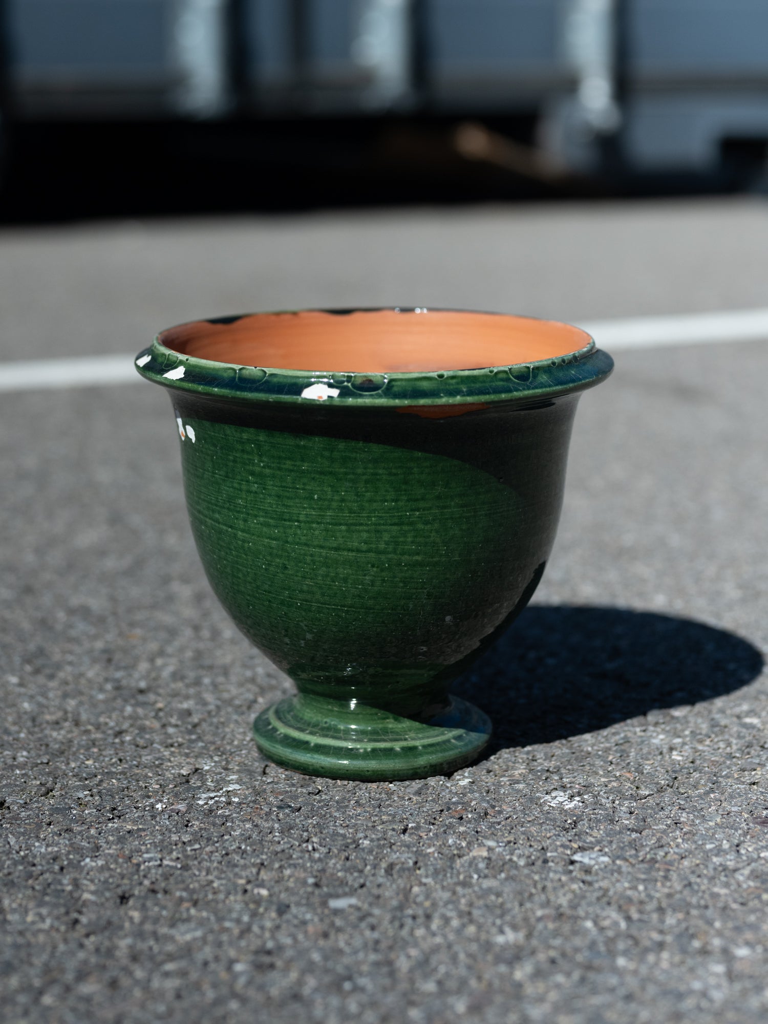 Anduze Ceramic Vessel | Green Glaze | Small
