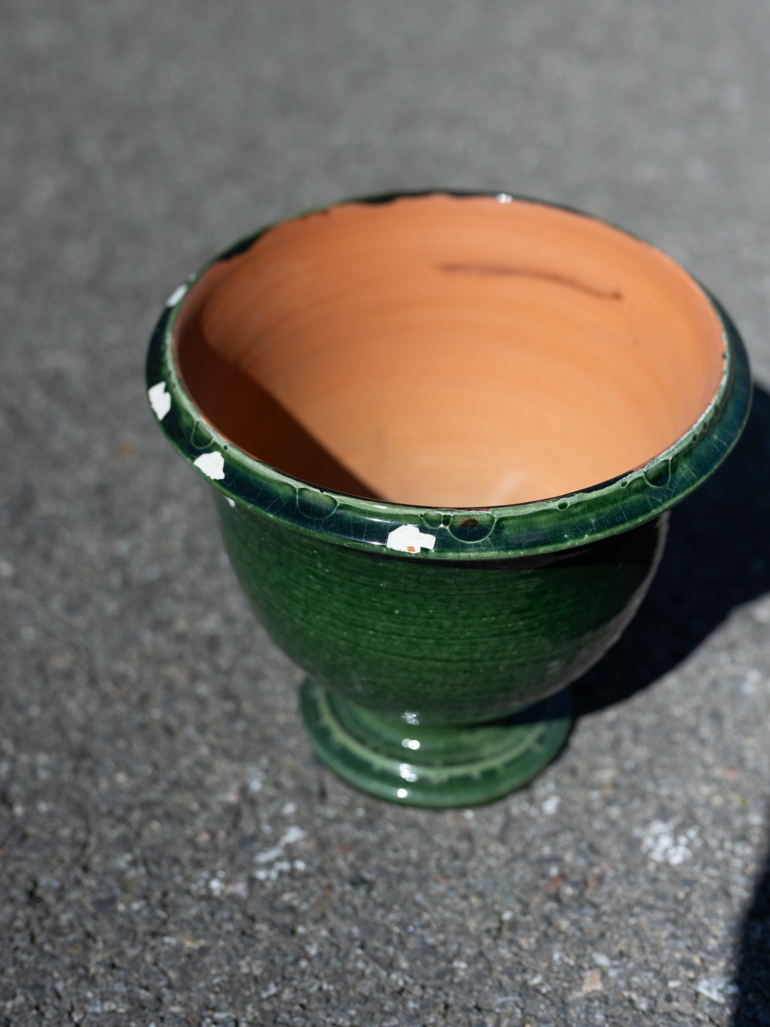 Anduze Ceramic Vessel | Green Glaze | Small