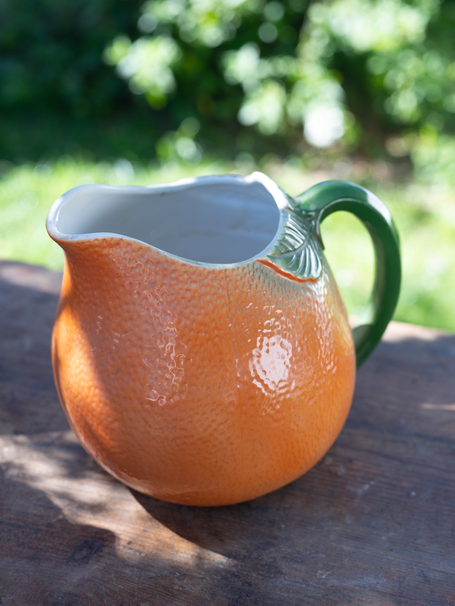 French Ceramic Pitcher | Orange Fruit