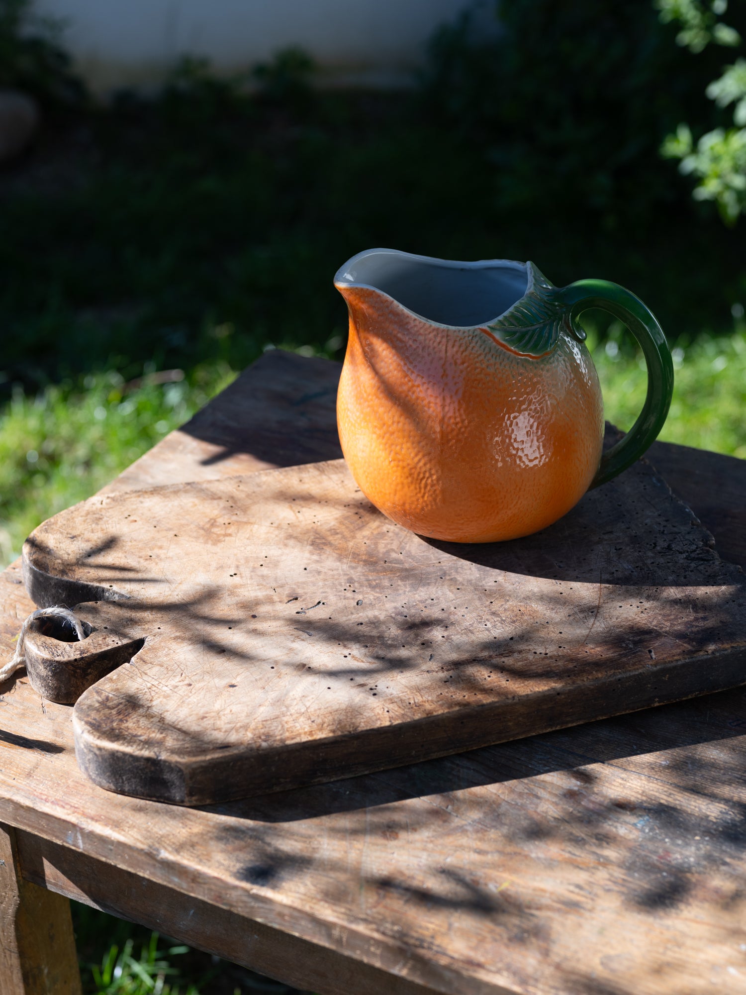 French Ceramic Pitcher | Orange Fruit