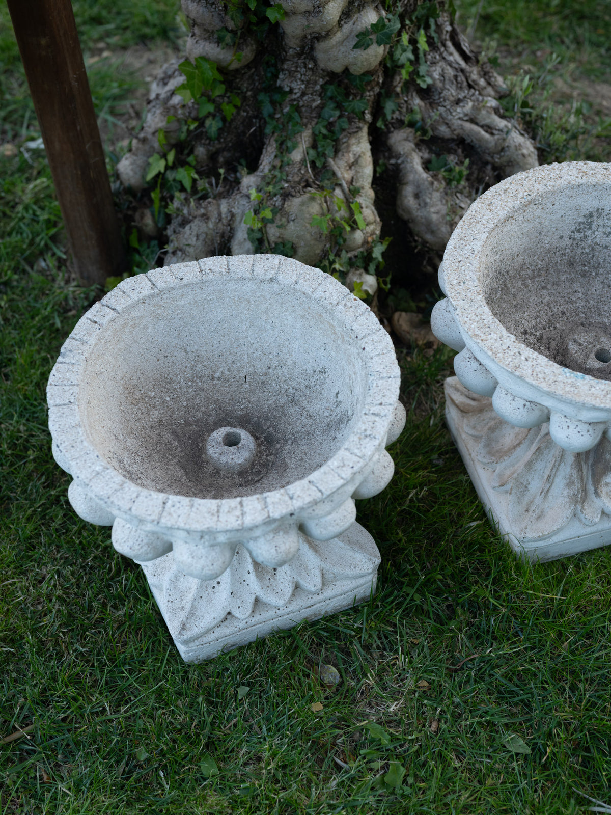 Vintage Cast-Stone Garden Urn | Small