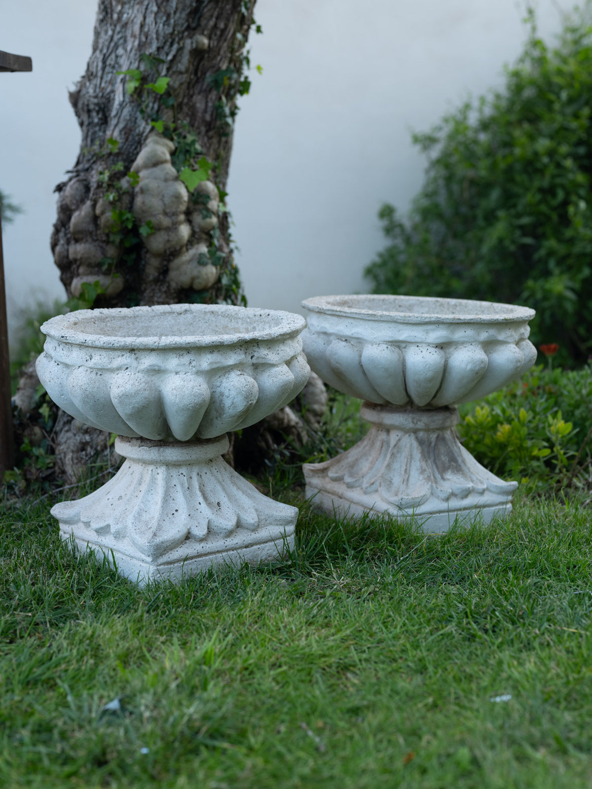 Vintage Cast-Stone Garden Urn | Small
