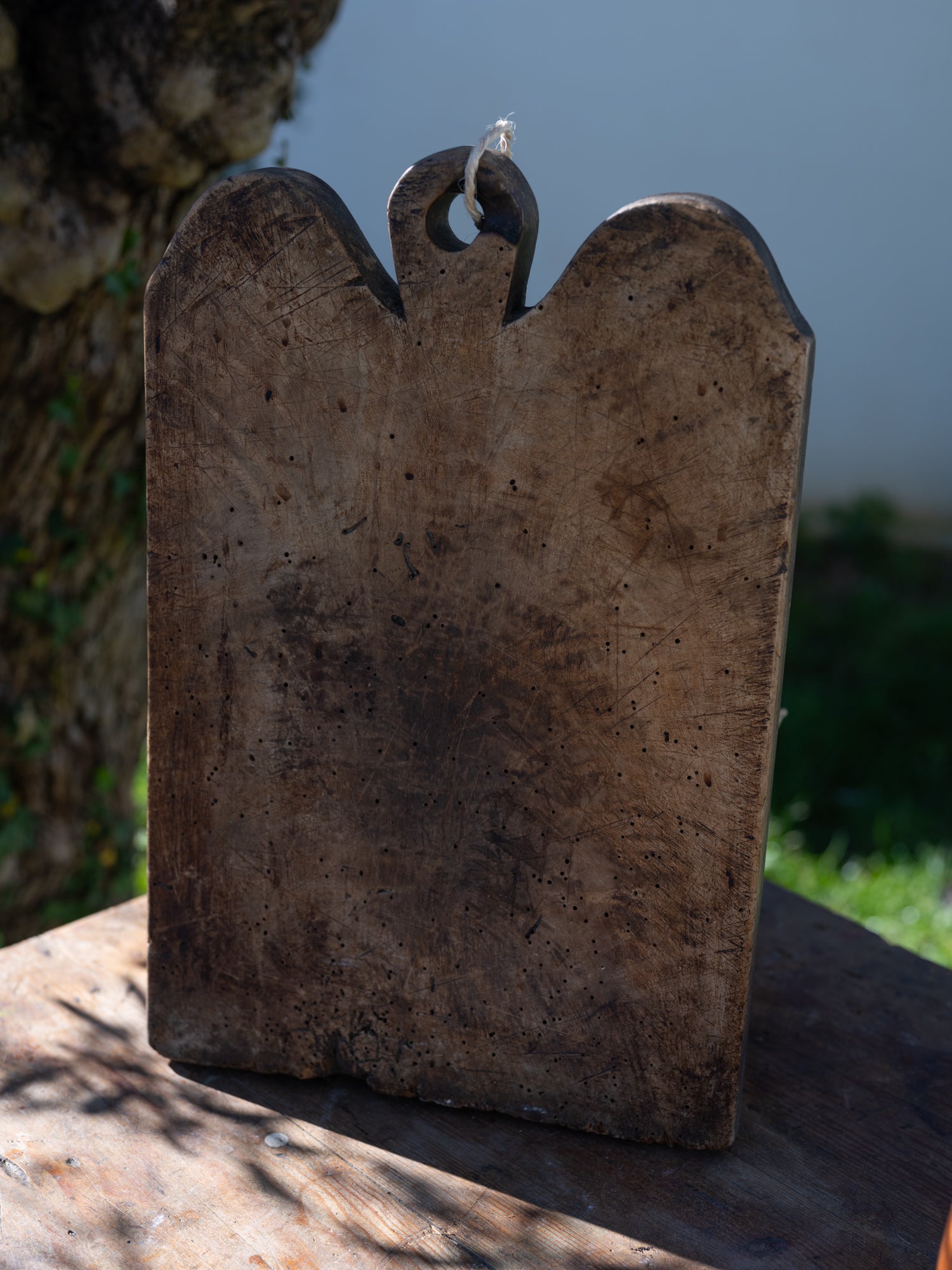 Vintage French Bread Board | Double Mound Top