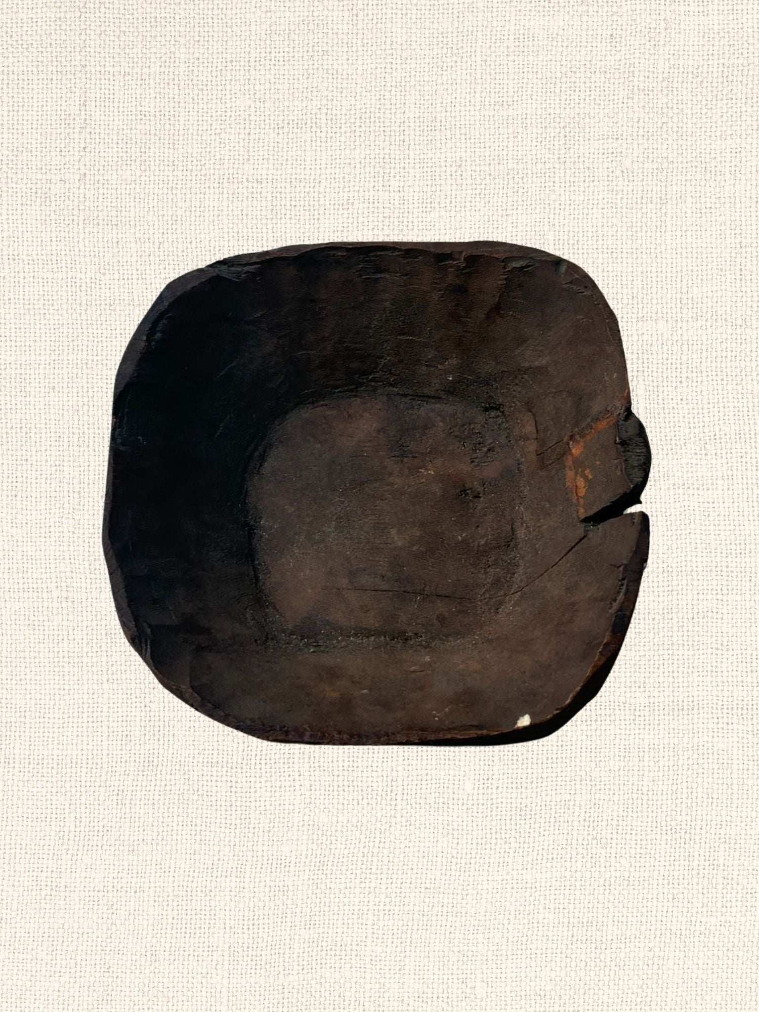 Vintage Wood Bowl | Square