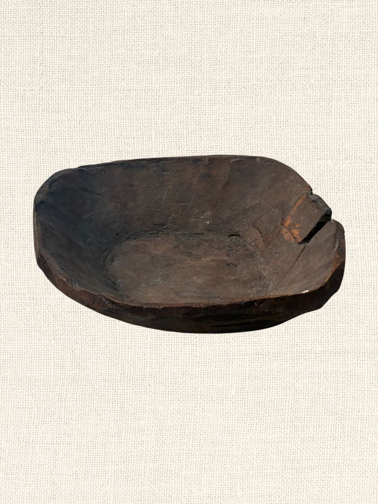 Vintage Wood Bowl | Square