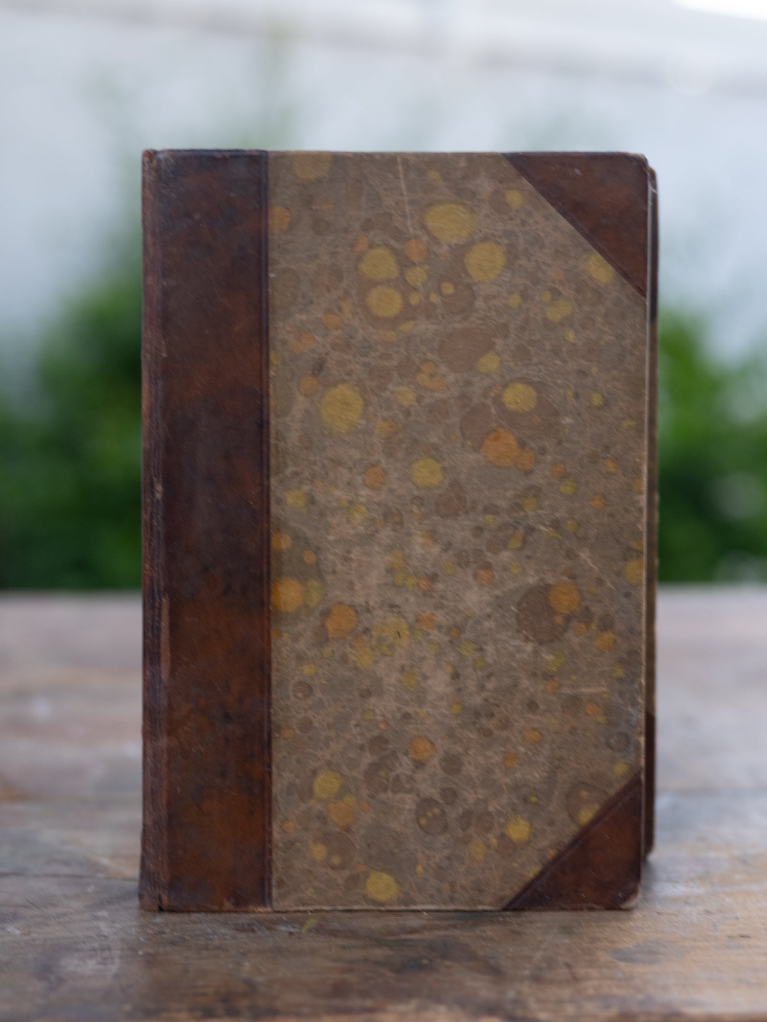 Vintage French Book | Hardback | Marbled