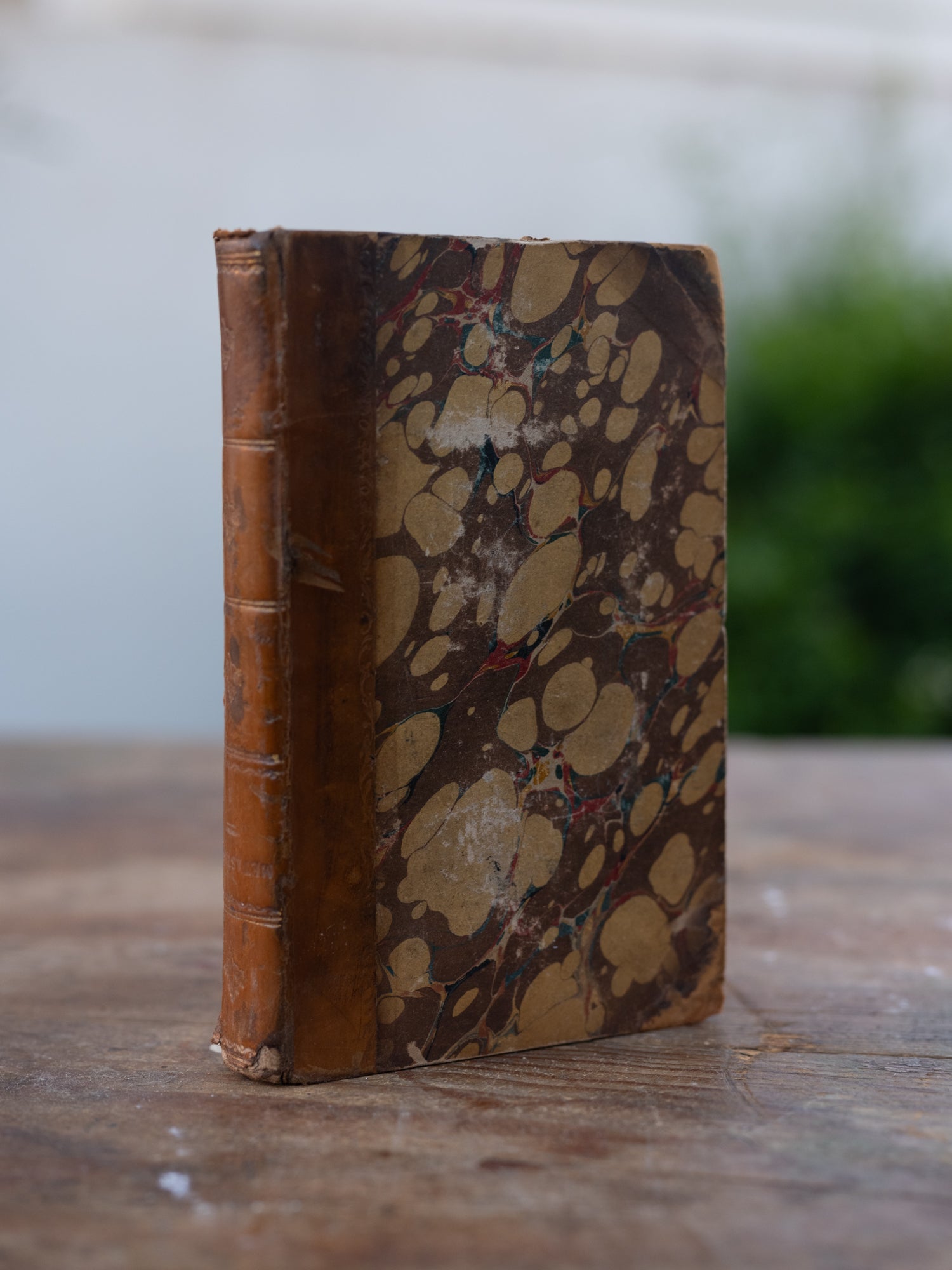 Vintage French Book | Hardback | Marbled