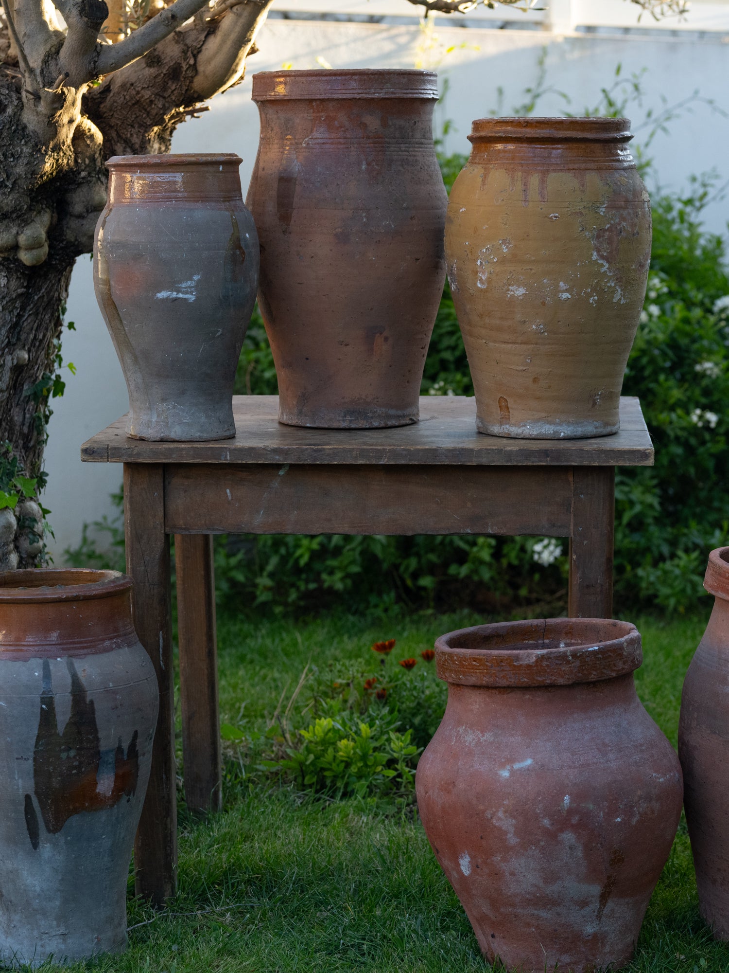 Vintage Moroccan Coastal Jar | Short