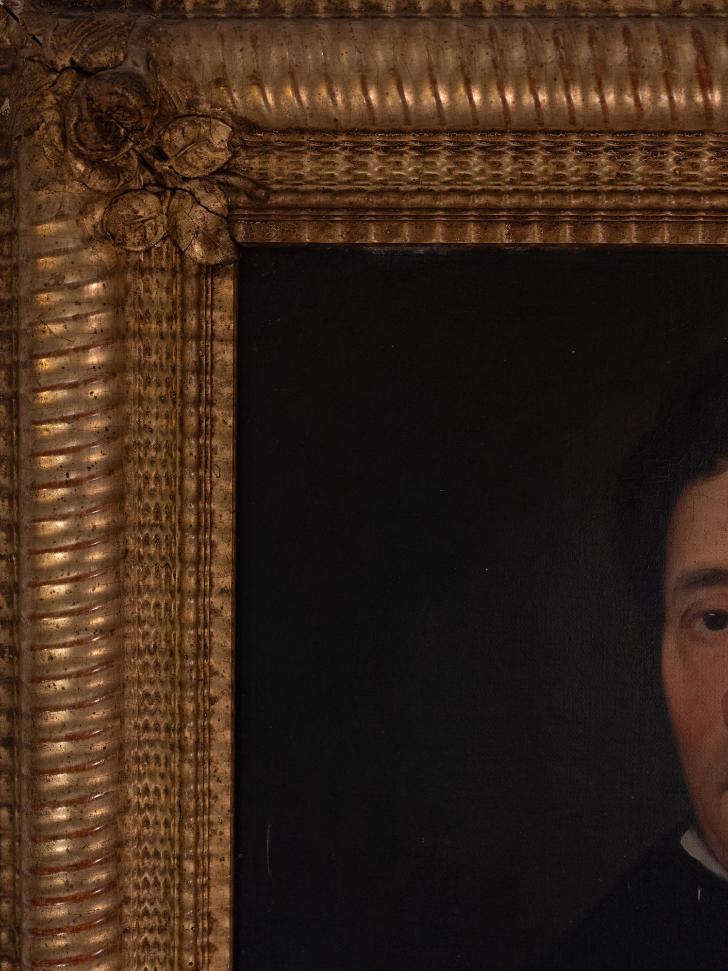 Vintage French Art | A Gentleman's Portrait | Oil | Framed