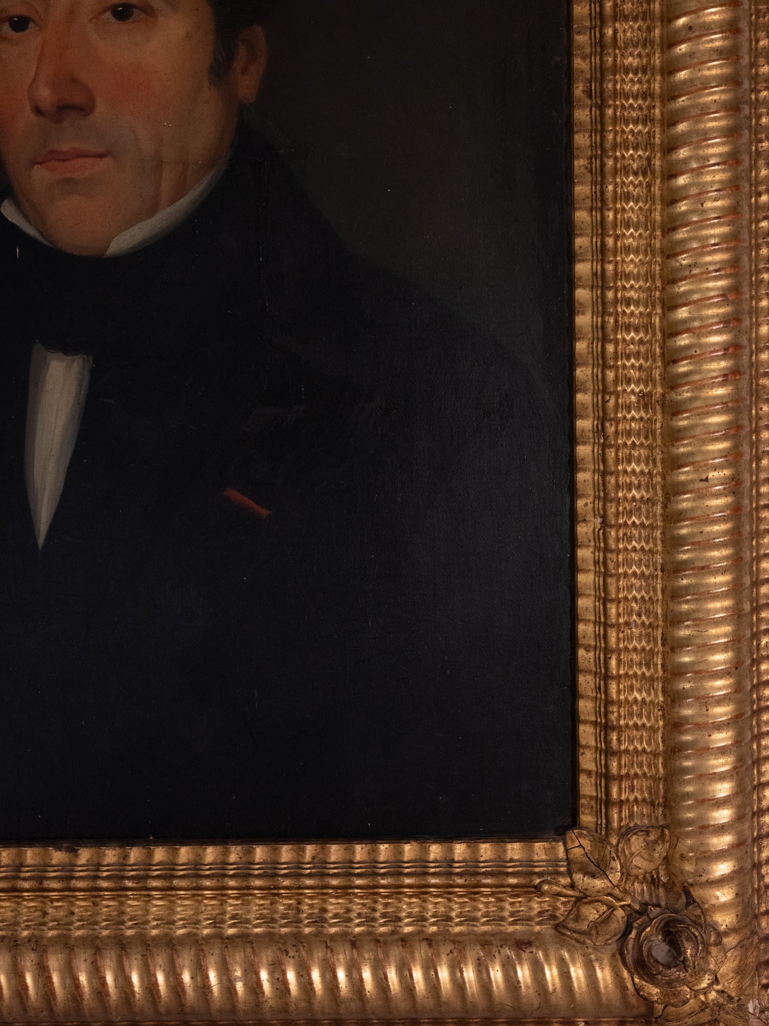 Vintage French Art | A Gentleman's Portrait | Oil | Framed