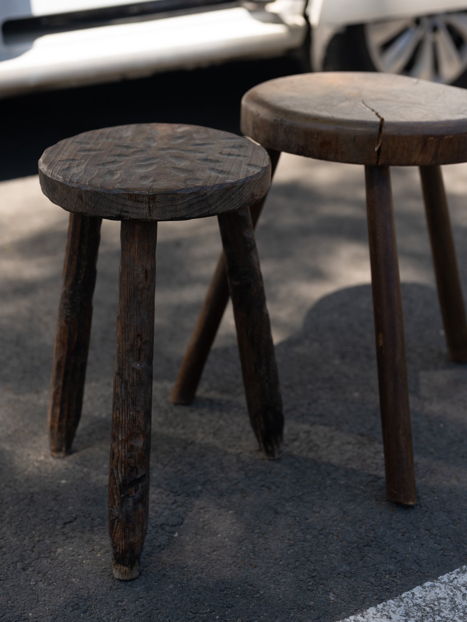 Vintage French Milking Stool
