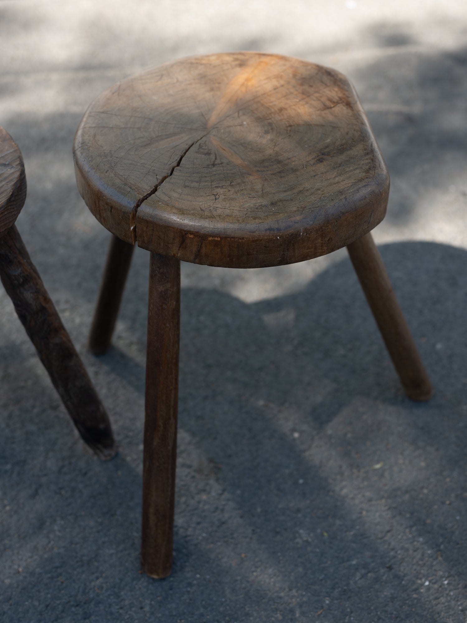 Vintage French Milking Stool
