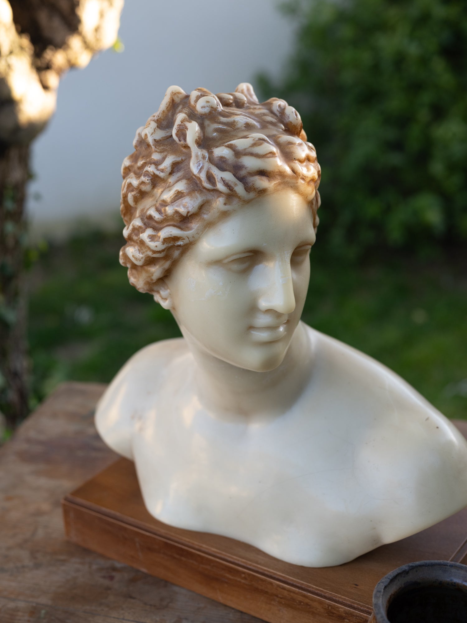 Vintage French Resin Female Bust