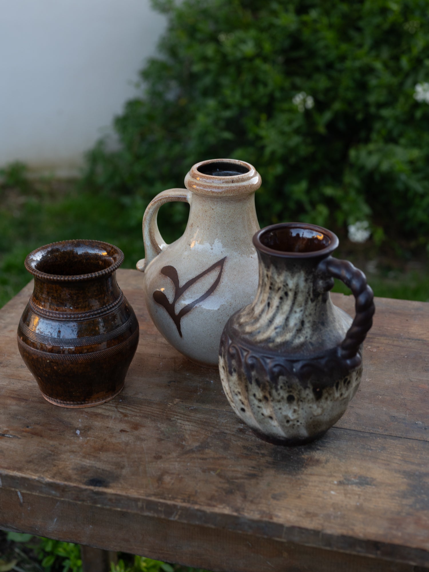Vintage French Ceramic Jug | Twist