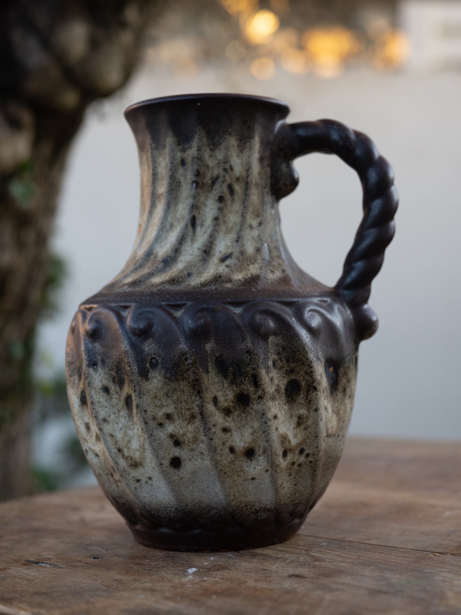 Vintage French Ceramic Jug | Twist