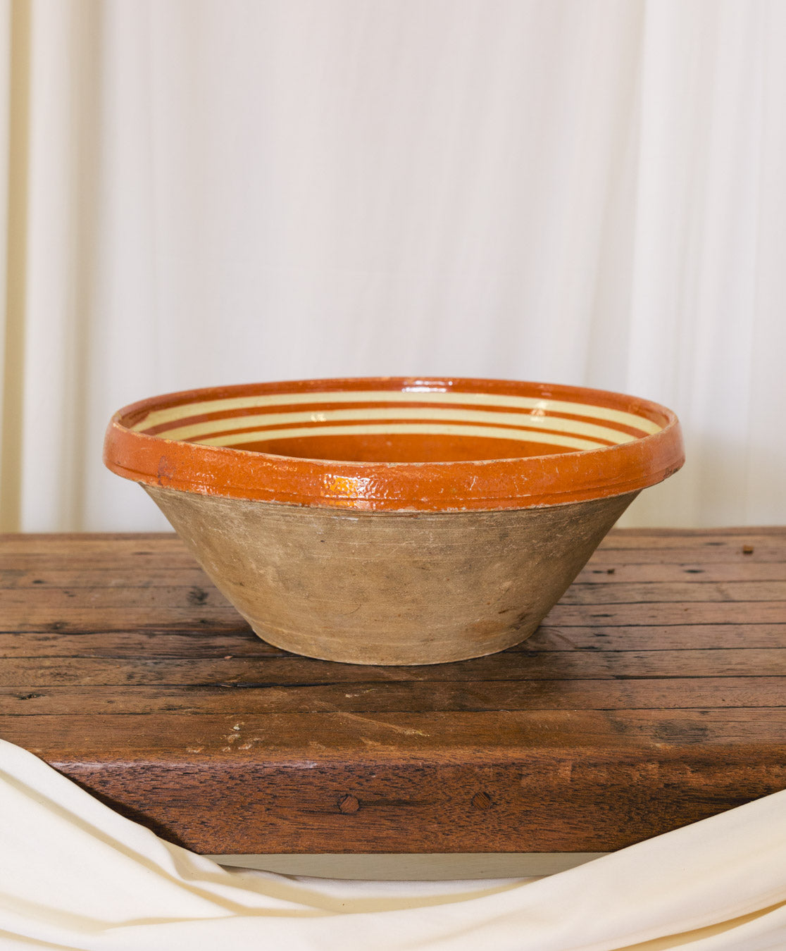 Vtg French Cooking Stoneware | Large Mixing Bowl