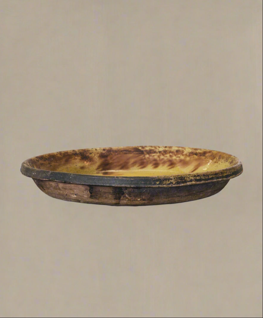 Vtg French Cooking Stoneware | Wide Serving Dish