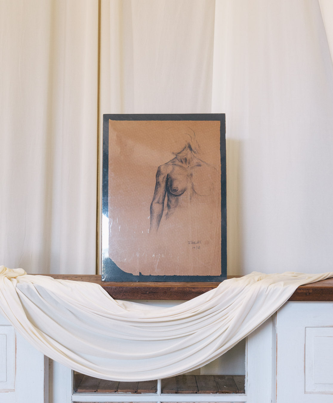 Nude Sketch of Woman by Farley