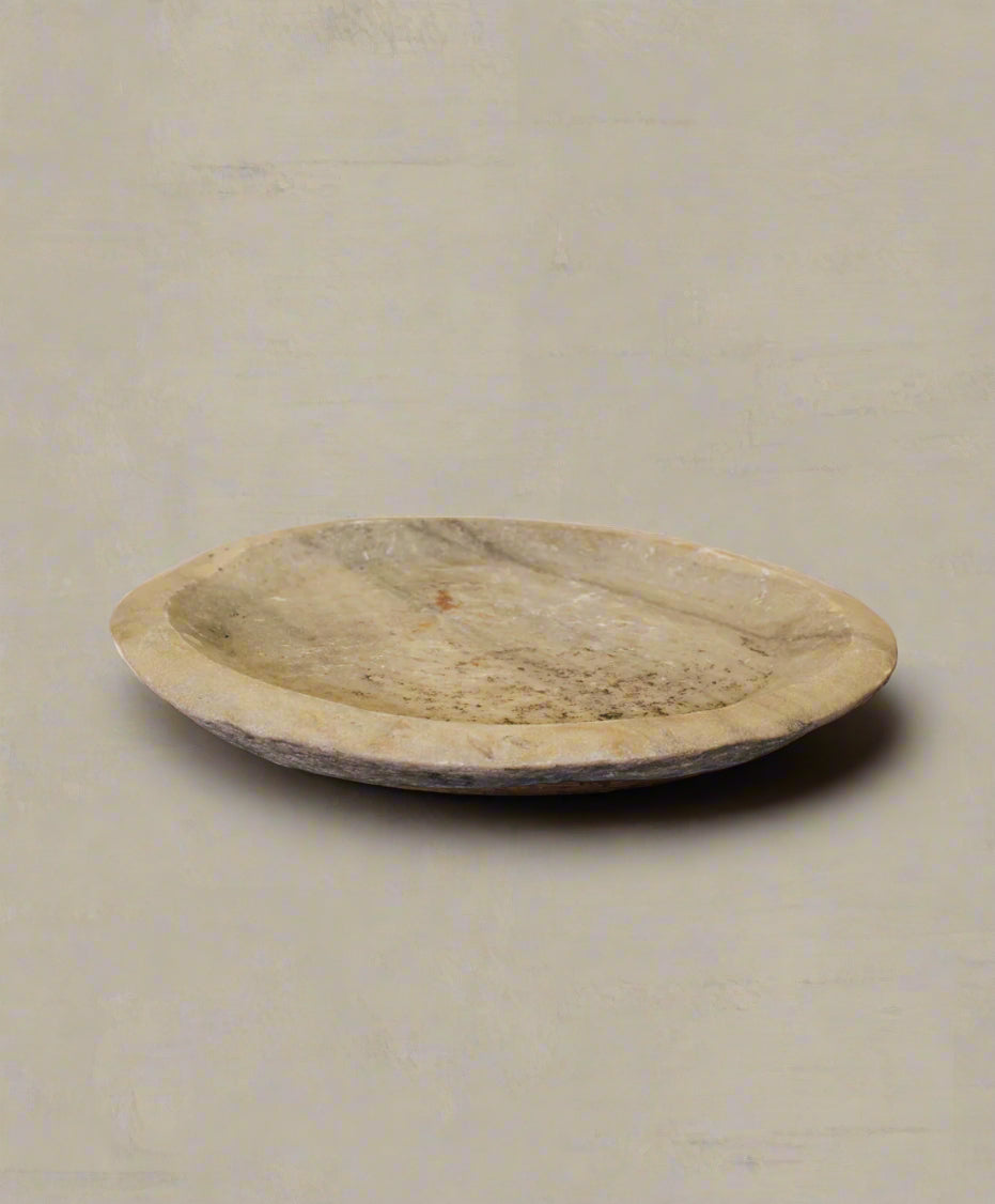 Vintage Indian Marble Plate