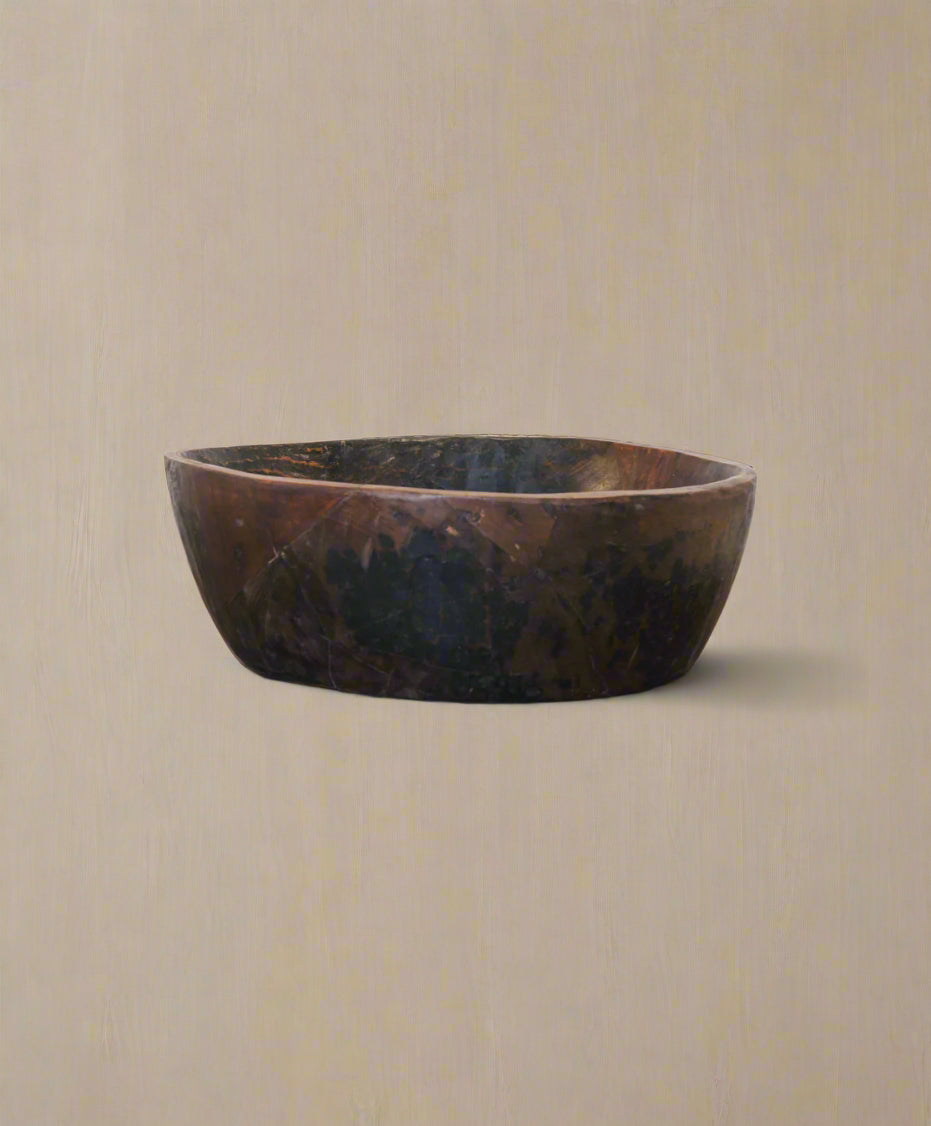 Indian Dark Wooden Bowl | XL