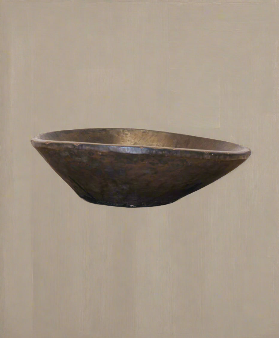 Indian Dark Wooden Bowl | XL