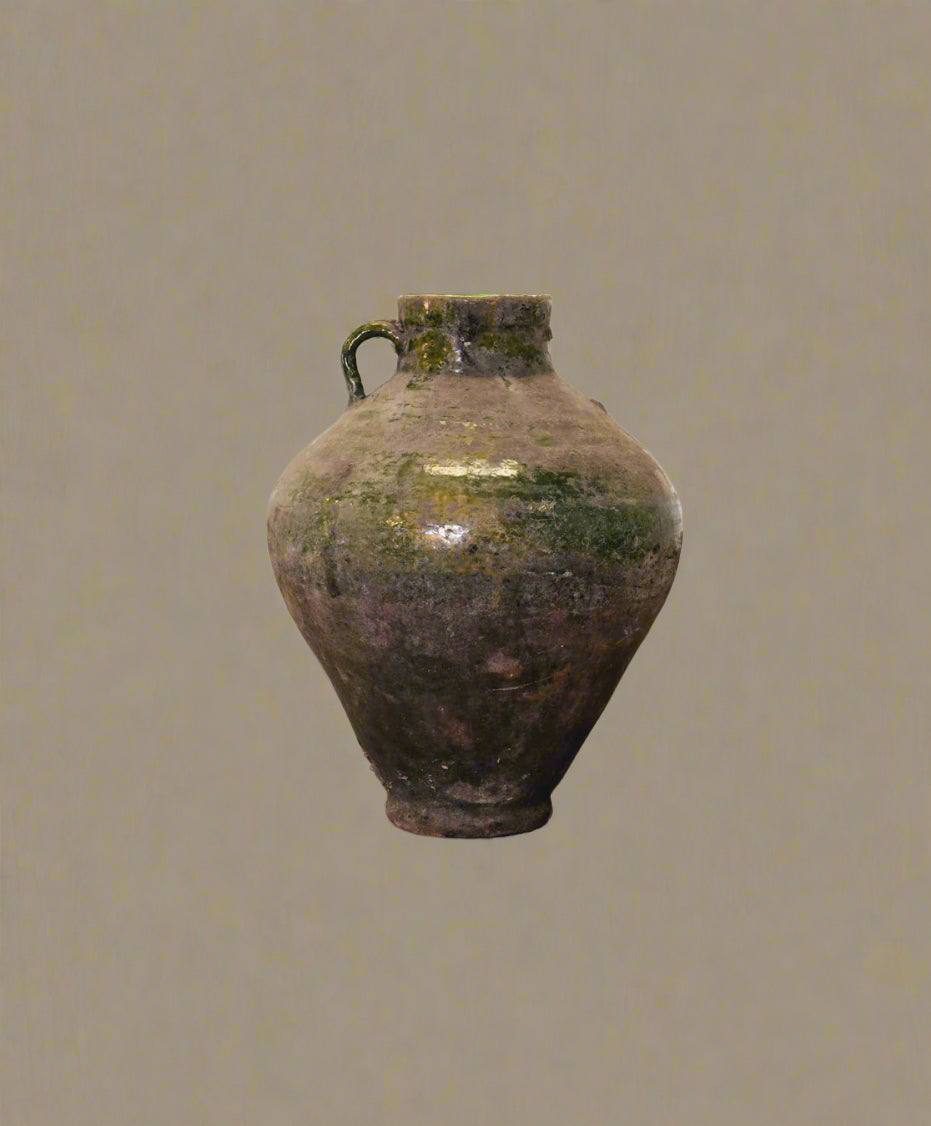 Green Glazed Terracotta Vessel