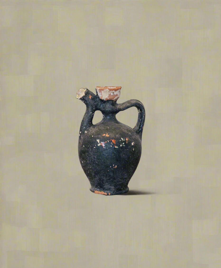 Antique Serbian Glazed Vessel