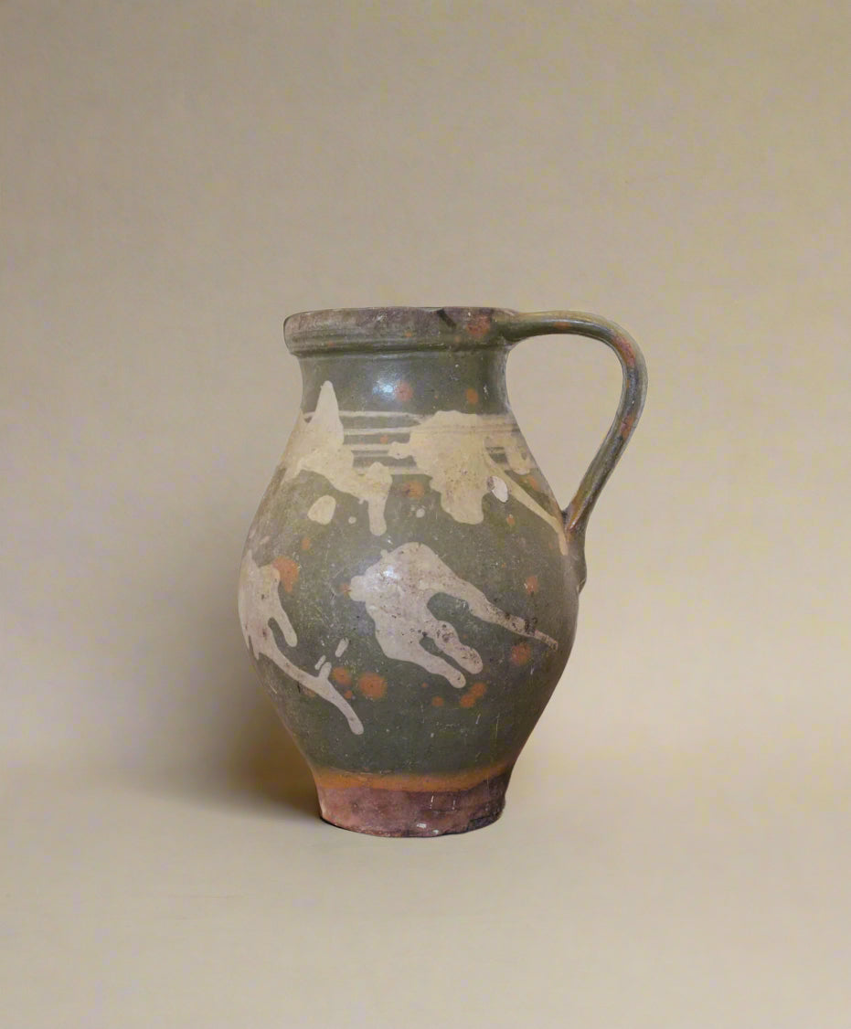 Antique Serbian Glazed Vessel